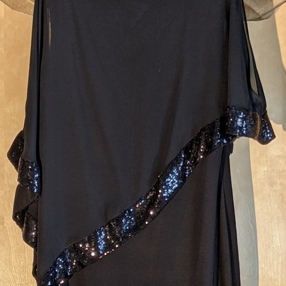 Scarlett Cocktail Evening Black Sequins Dress - Picture 7 of 10